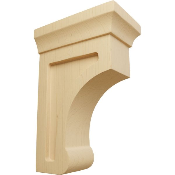 Ekena Millwork 2 1/2"W x 4"D x 6"H Small Gomez Wood Bracket, Alder BKTW02X04X06GOAL